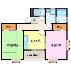 早川コーポⅡの物件間取画像